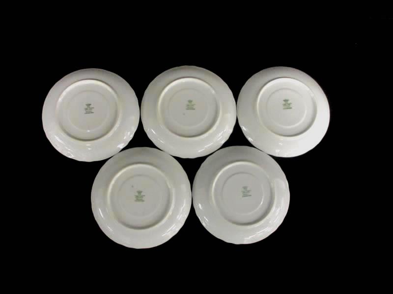 Lot of 5 T. K. Thun 5.75 Inch Saucers Bohemia Czechoslovakia THU 172