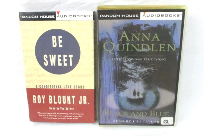 Lot of 2 Audiobook Cassette Tapes Be Sweet Black & Blue Roy Blount Anna Quindlen