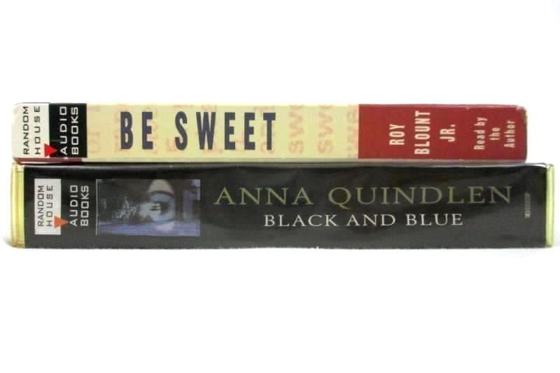 Lot of 2 Audiobook Cassette Tapes Be Sweet Black & Blue Roy Blount Anna Quindlen