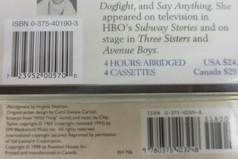 Lot of 2 Audiobook Cassette Tapes Be Sweet Black & Blue Roy Blount Anna Quindlen