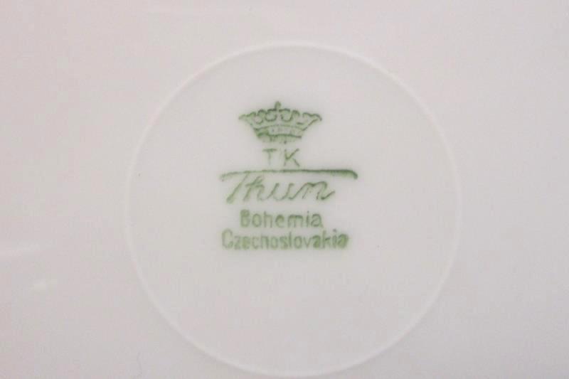 Lot of 6 TK Thun 10 Inch Dinner Plates Bohemia Czechoslovakia THU172