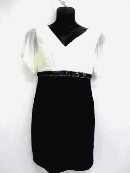 New Enfocus Petite Bodycon Formal Dress Empire Waist Sequence Women's 12P Tiered