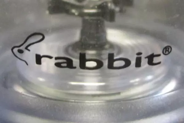 Rabbit Electric Mixing Smoothie Bottle Battery Powered Plastic Stainless Top