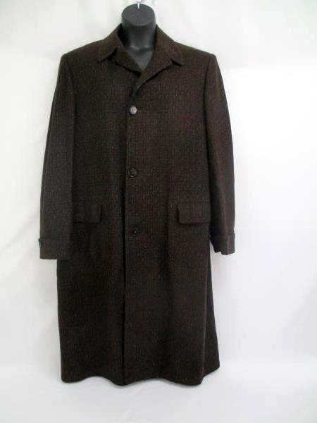 Vintage Women's Sterlingwear Coat Wool Blend Brown Authentic Trench Style