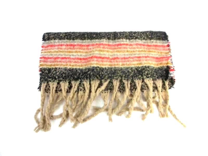 Lot of 3 Women's Scarfs Shoulder Blanket Berkshire Cashmyarn Polyester Fringe