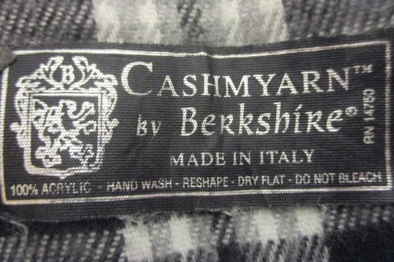 Lot of 3 Women's Scarfs Shoulder Blanket Berkshire Cashmyarn Polyester Fringe