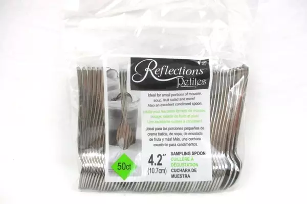 Reflections Petites Sampling Spoons 50 Count 4.2" Silver NEW
