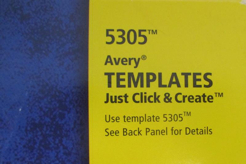 Avery Ink Jet Laser Printer Medium Tent Cards Embossed White 5305
