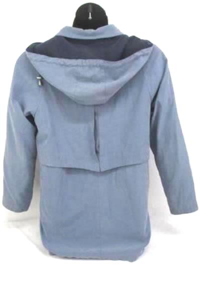 Women's Vintage Mulberry Street Coat Button In Lining Light Blue Size Small