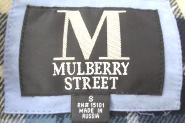 Women's Vintage Mulberry Street Coat Button In Lining Light Blue Size Small