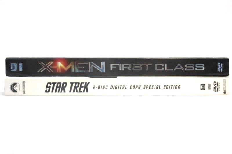 Lot of 2 DVD Movies Xmen First Class 2011 and Star Trek 2010 Marvel Paramount