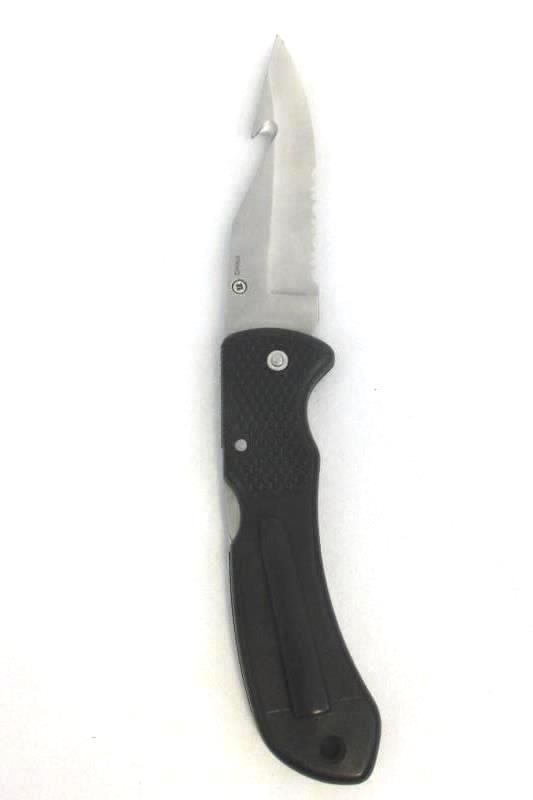 Lot of 3 Pocket Knives Single Folding and Multitool Stainless Red Handle Black