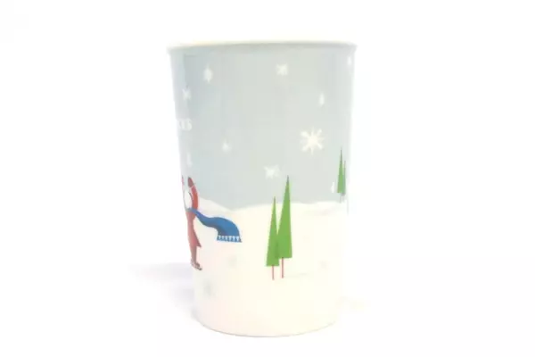 Starbucks Collector Mug Cup 2011 Winter Fun Holiday Figure Red Airplane