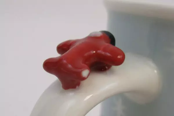 Starbucks Collector Mug Cup 2011 Winter Fun Holiday Figure Red Airplane