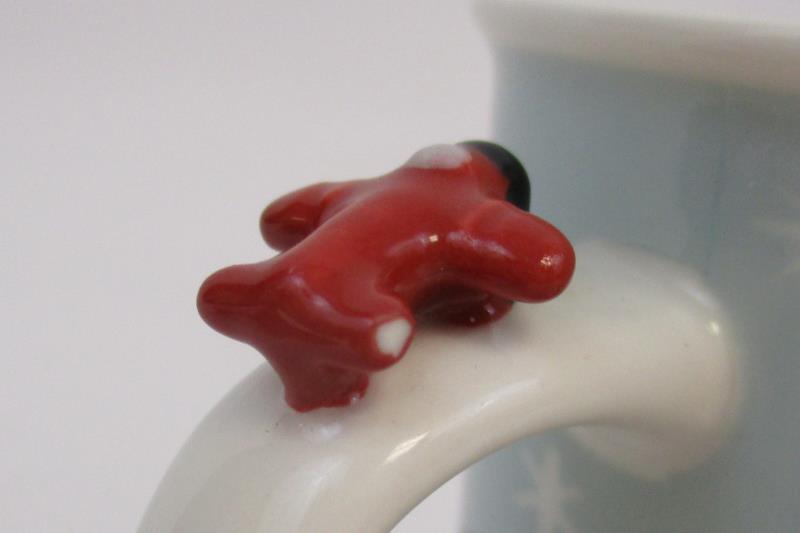 Starbucks Collector Mug Cup 2011 Winter Fun Holiday Figure Red Airplane
