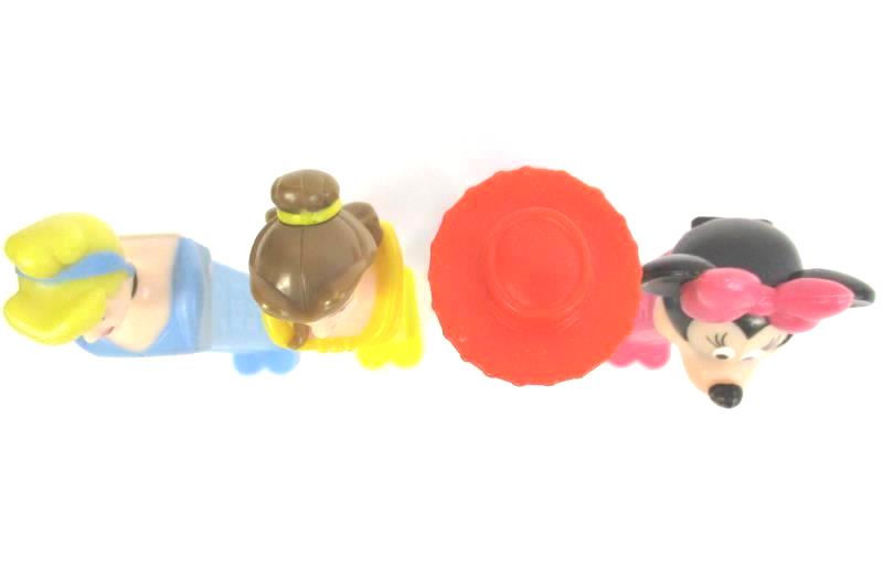 Lot of 4 Disney Pez Dispensers w/ Feet Minnie Cinderella Belle Jesse