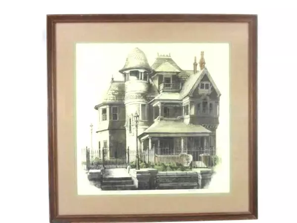 Beath-Dickey House 866 Euclid Ave Yarbrough 120/350 Colored Etching Queen Anne