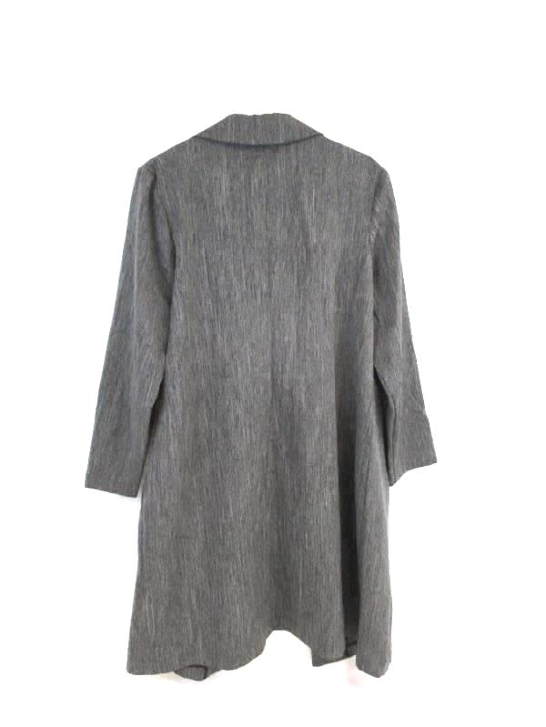 Pride & Joy Woman's Plus Size Grey Duster Jacket Spread Collar Size 14W