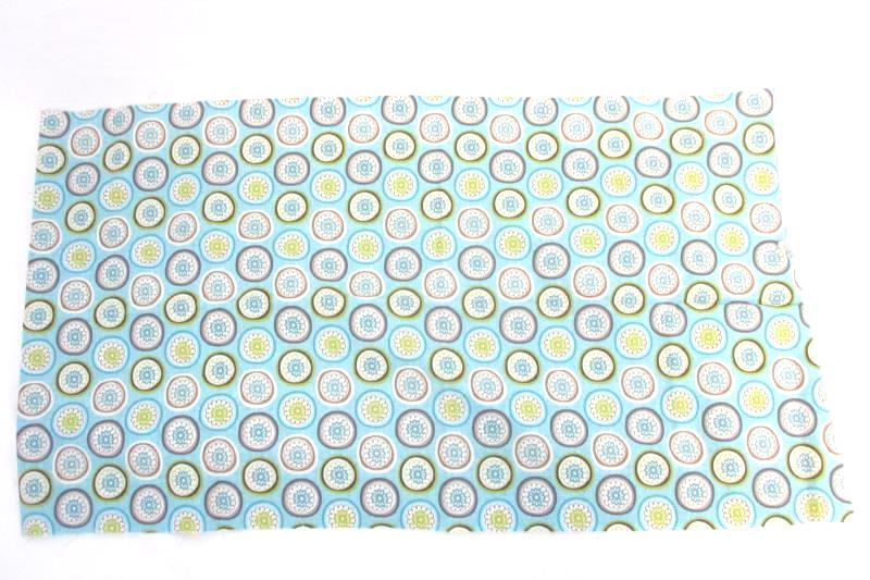 3 Pieces of Jo-Ann Fabric Colobok Fabric Green Blue Brown Stripes Floral DIY