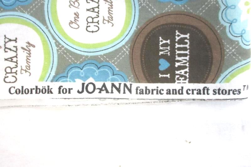 3 Pieces of Jo-Ann Fabric Colobok Fabric Green Blue Brown Stripes Floral DIY