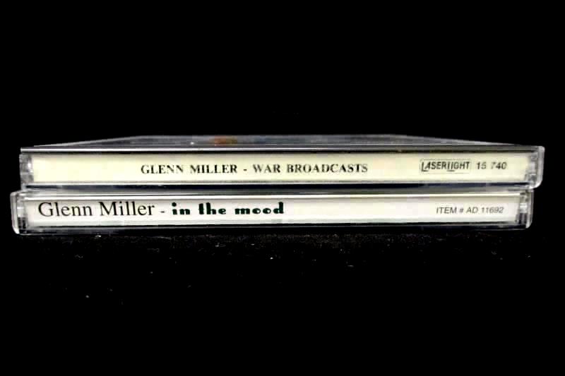 Lot of 2 Glenn Miller CDs In The Mood 2001 WarBroadcasts 1991 Moonlight Serenade