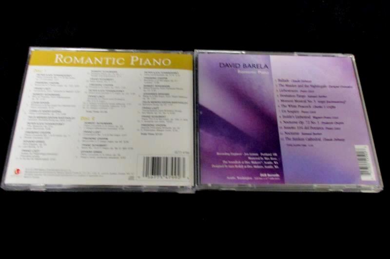 Lot of 2 Romantic Piano CDs Golden Classics 2 Disc David Barela Madacy DGB