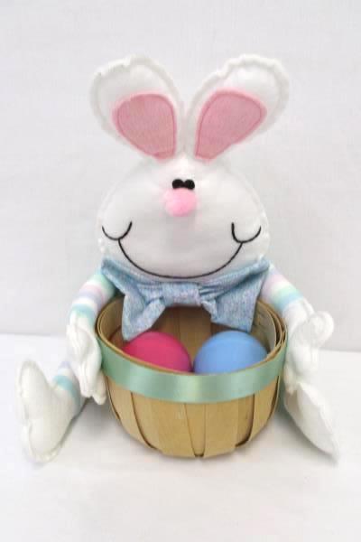 Easter Spring Themed Items Bunny Basket 2 Plastic Eggs Precious Moments Figurine