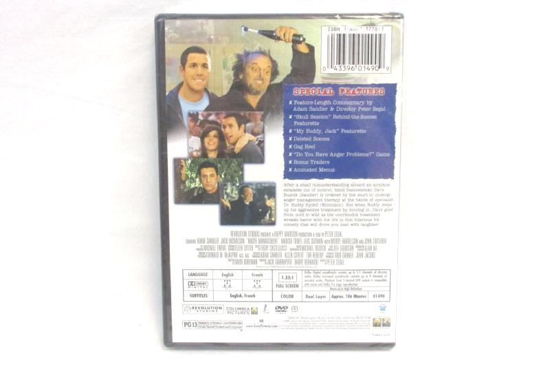 Anger Management DVD 2003 Columbia Sandler Nicholson Factory Sealed