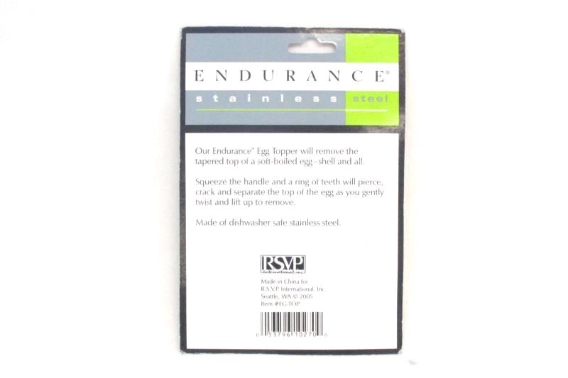 Lot of 2 RSVP Endurance Stainless Steel Egg Toppers EG-TOP Sealed Package
