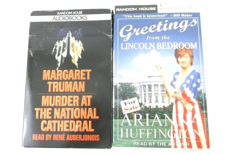 Lot of 4 Audiobook Cassette Tapes Margaret Truman Stuart Woods Political