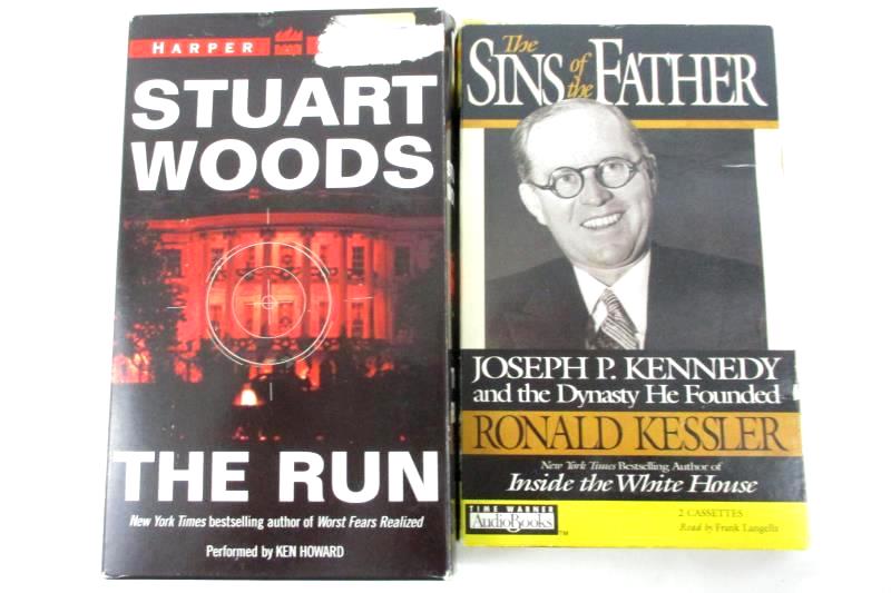 Lot of 4 Audiobook Cassette Tapes Margaret Truman Stuart Woods Political