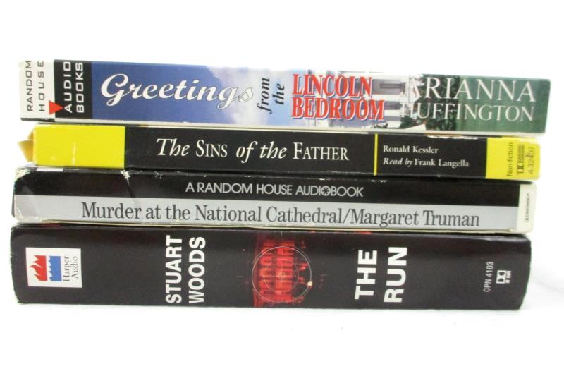 Lot of 4 Audiobook Cassette Tapes Margaret Truman Stuart Woods Political