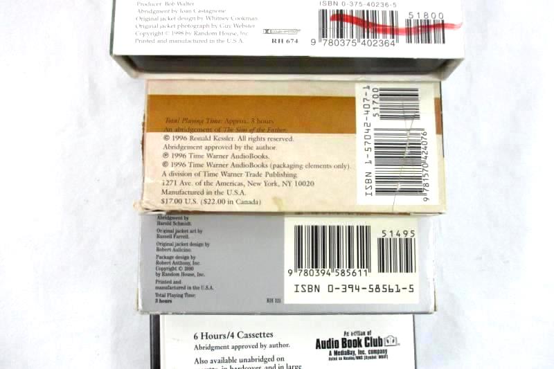 Lot of 4 Audiobook Cassette Tapes Margaret Truman Stuart Woods Political