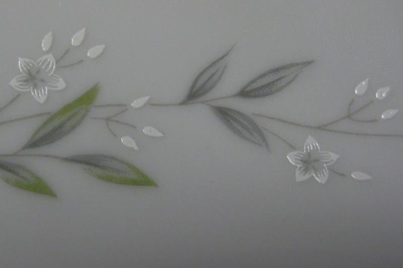 Lot of 5 St Regis Fine China Japan 101 Saucer Plates 6 Inch White Floral Silver