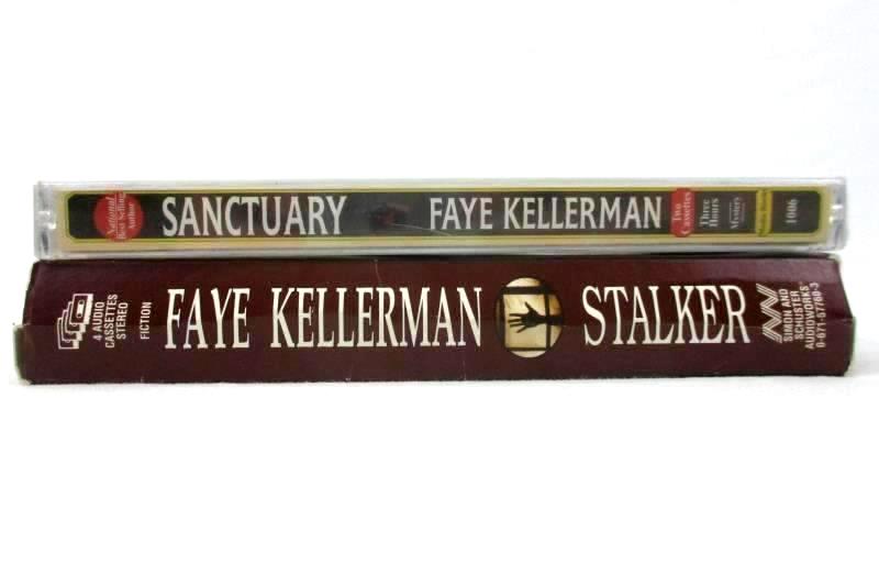 Lot of 2 Audiobook Cassette Tapes Faye Kellerman Stalker Sanctuary