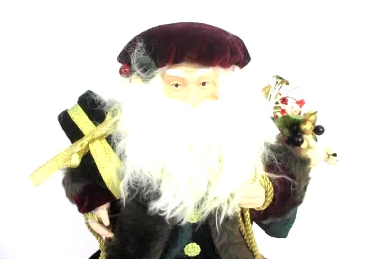 Santa Christmas Tree Topper 16" Gold Toned Bells Gifts Presents Jo-Ann Stores