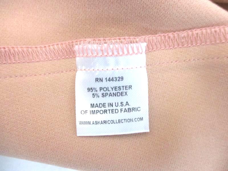 Askari Women's Blouse Top Mauve Pink Ruffle Bell Sleeve Polyester Blend Size L