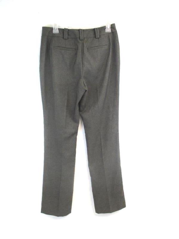 Ann Taylor Women's Dress Pants Curvy Gray Brown Straight Wide Leg Size 2