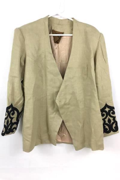 Women's Vintage Saddle Ridge Dark Cream Jacket Coat Size Medium/Large