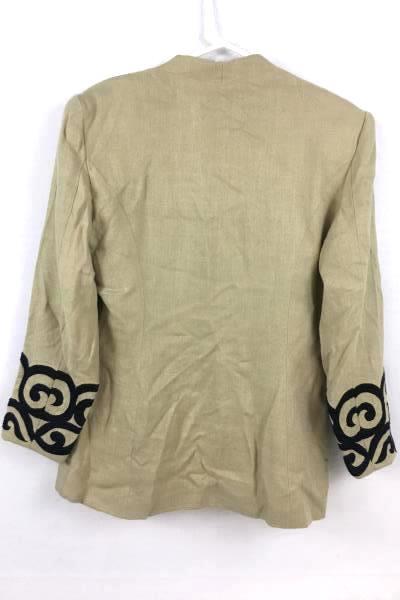 Women's Vintage Saddle Ridge Dark Cream Jacket Coat Size Medium/Large