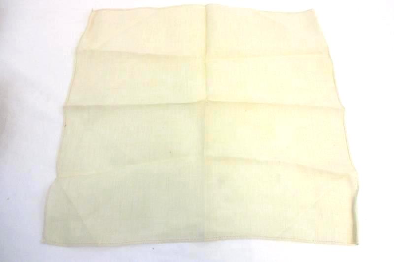 Set of 4 Napkins And Small Rectangle Tablecloth With Fringe Ends Beige Green
