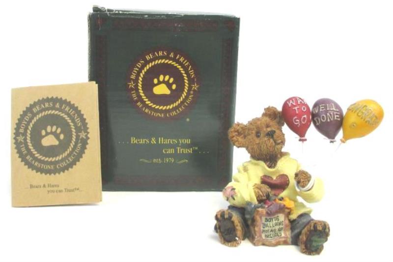1993 Boyd's Bearstones Goodfer U Bear Way To Go Original Box With COA 227729