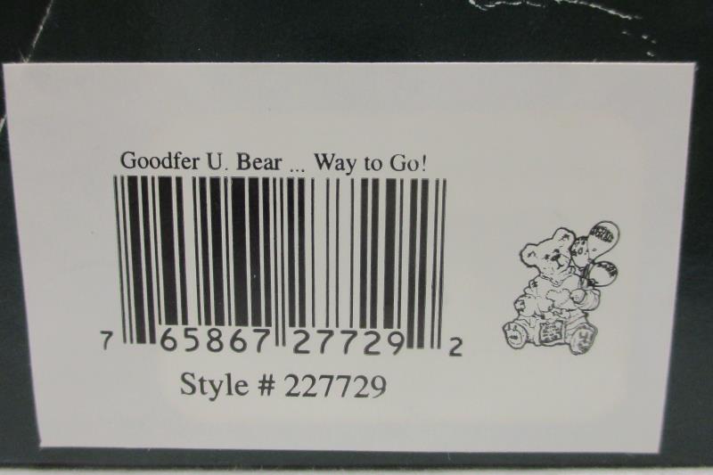 1993 Boyd's Bearstones Goodfer U Bear Way To Go Original Box With COA 227729