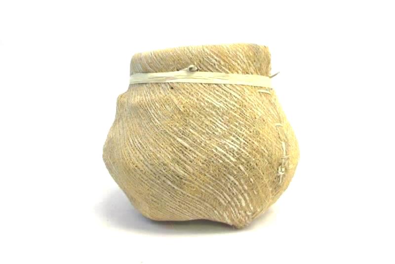 Old Town Basket and Rug Shop Jar Shaped Basket Planter Natural