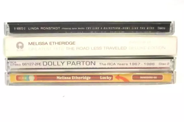 Lot of 4 CDs Melissa Etheridge Linda Ronstadt Dolly Parton Rock & Country