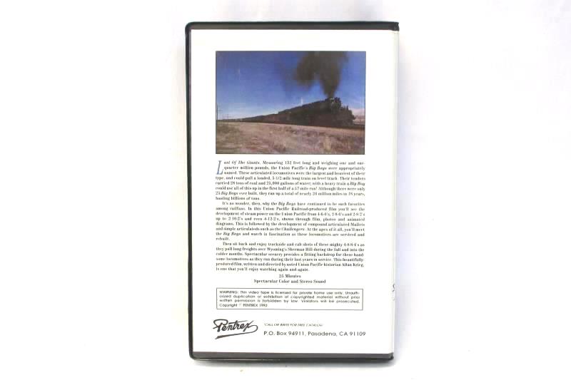 Last of the Giants Union Pacific's Big Boys 1992 VHS Railroad Train Engines