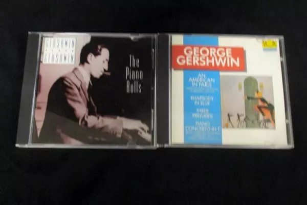 Lot of 2 George Gershwin Piano Music CDs The Piano Rolls An American Paris 1993