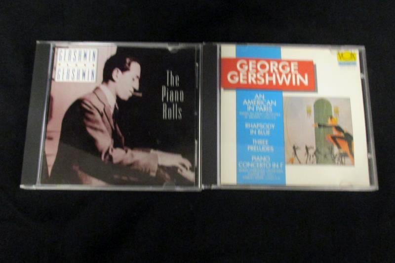 Lot of 2 George Gershwin Piano Music CDs The Piano Rolls An American Paris