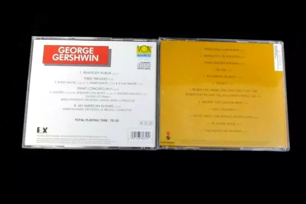 Lot of 2 George Gershwin Piano Music CDs The Piano Rolls An American Paris
