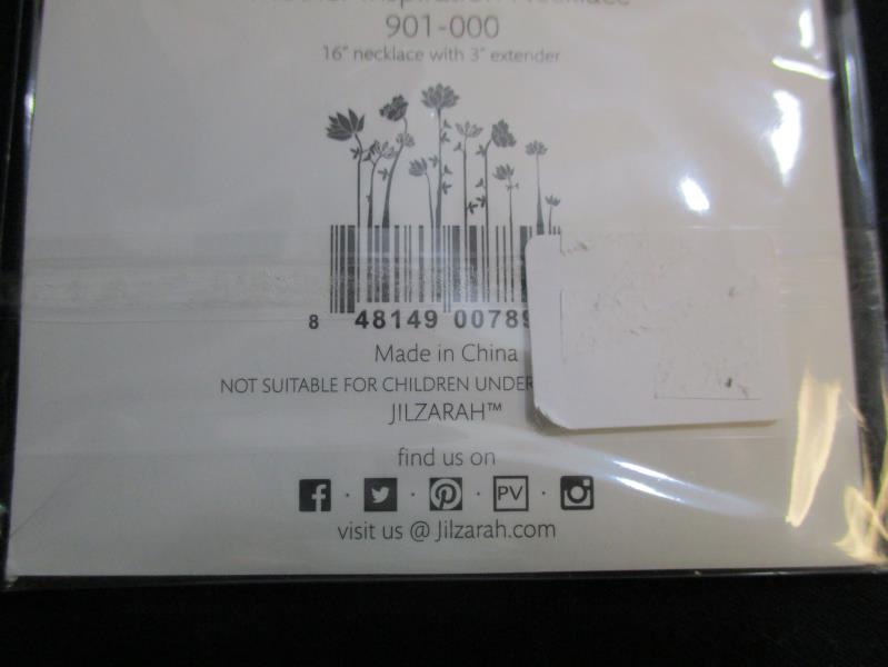Jilzarah Mother Inspiration Charm Necklace 901-000 Mothers Love Green NIP